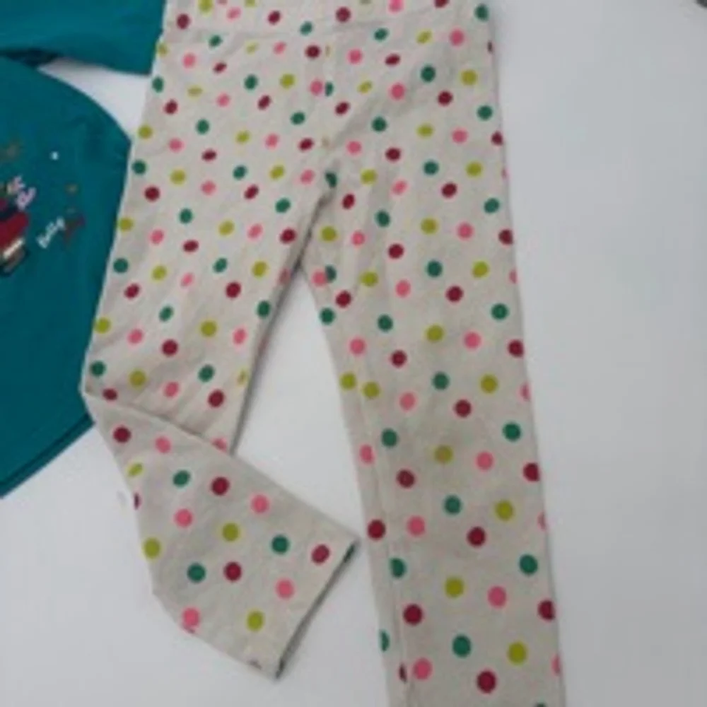 JUMPING BEANS Pajama Set 24M Teal Peppa Pig Christmas